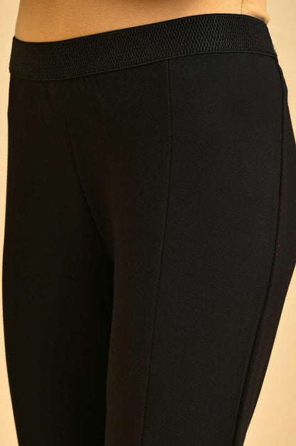 Black Fitted Jeggings - wforwoman