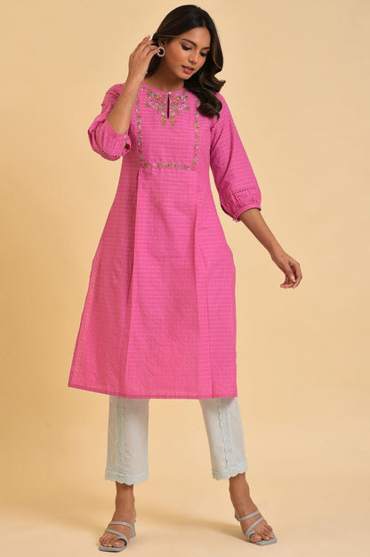 Light Blue Lace Slim Pants - wforwoman