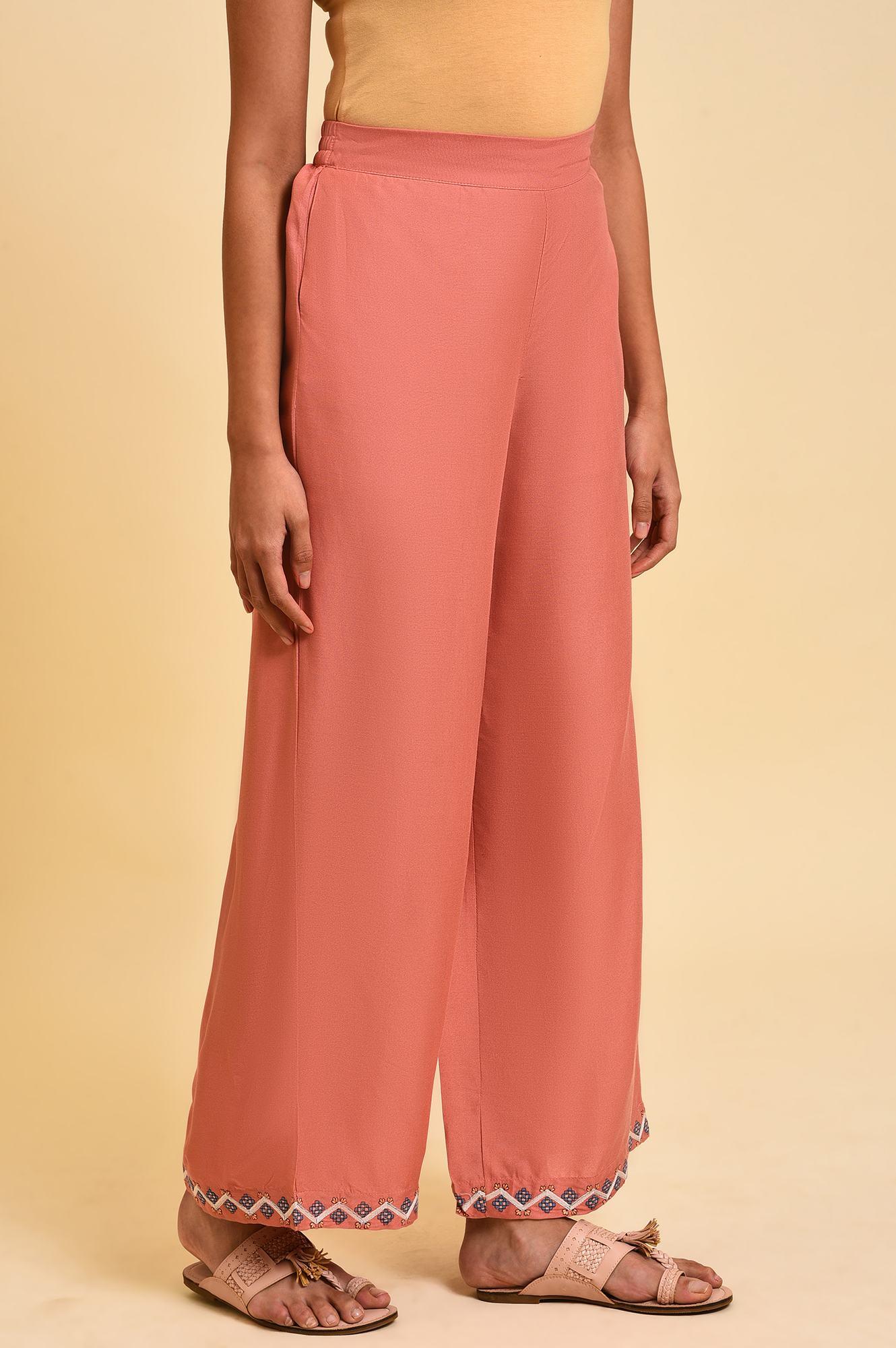 Light Orange Parallel Pants - wforwoman