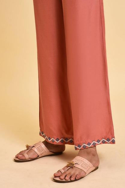 Light Orange Parallel Pants - wforwoman