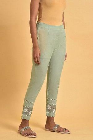 Green Kota Insert Plus Size Slim Pants