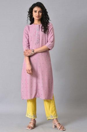 Yellow Plus Size Slim Pants