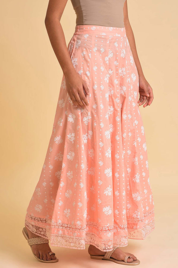 Pink Printed Festive Culottes
