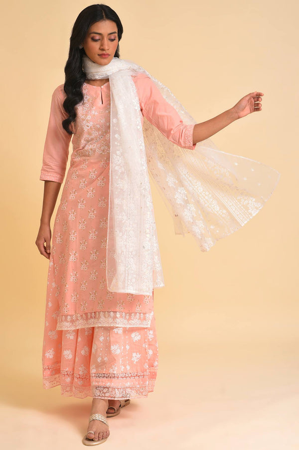 Pink Printed Festive Culottes