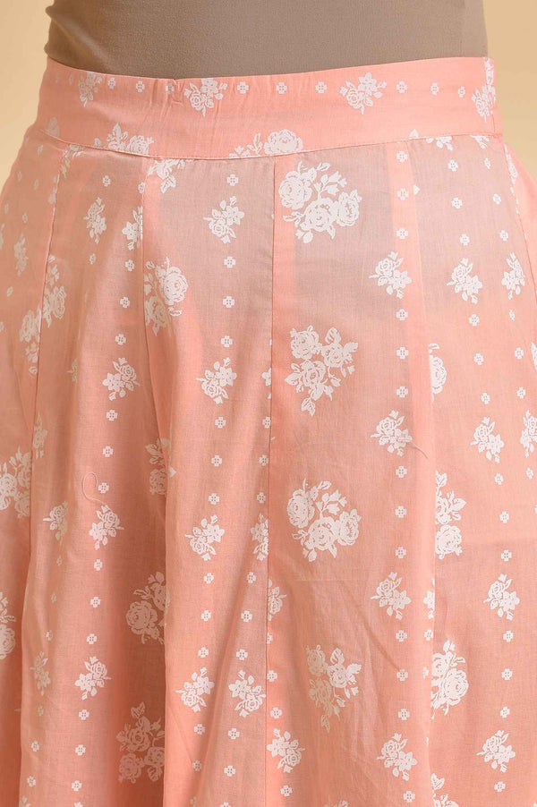 Pink Printed Festive Culottes