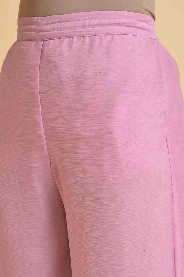 Light Purple Solid Flared Sharara