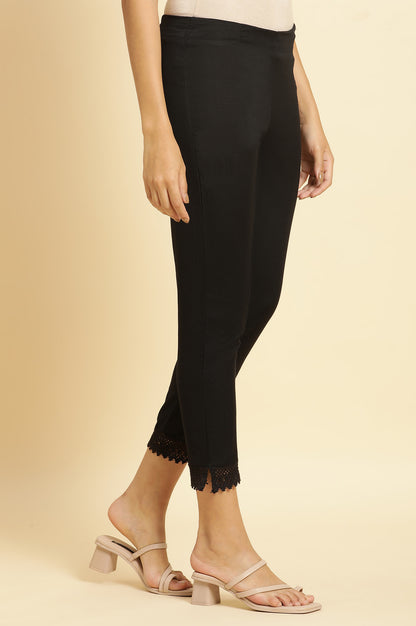 White Printed Pure Cotton Straight Kurta and Slim Pant Set