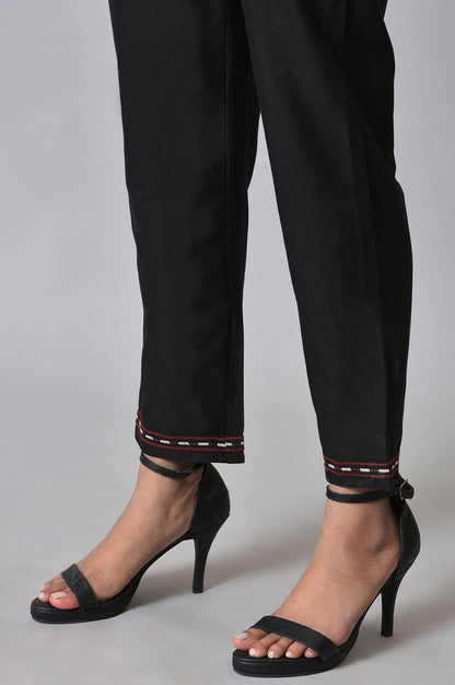 Red Stripe Sraight kurta Set - wforwoman