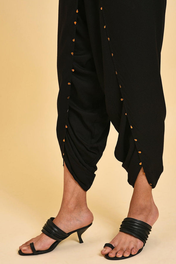 Dark Yellow Printed Shirt Dress Set