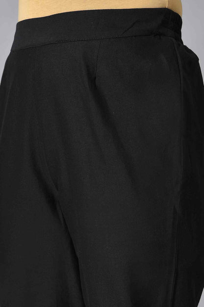 Black Kota Jacket And kurta Set - wforwoman