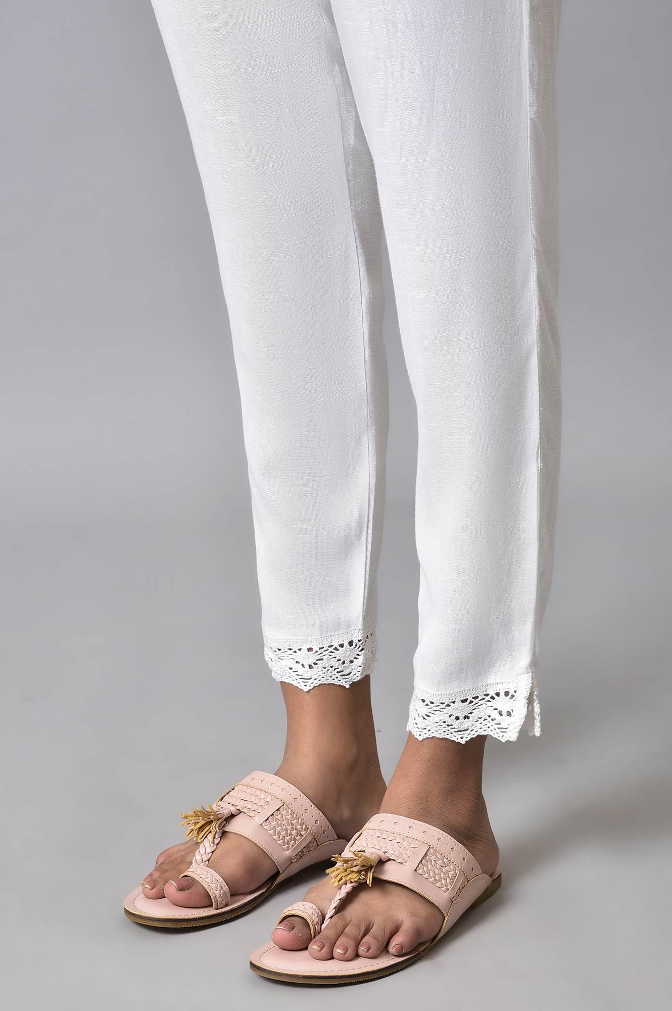 Ecru Placement Print kurta Set - wforwoman