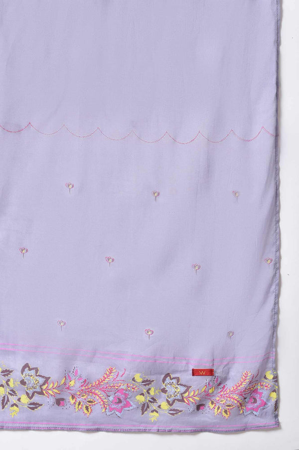 Ecru Floral Printed Flared kurta Set