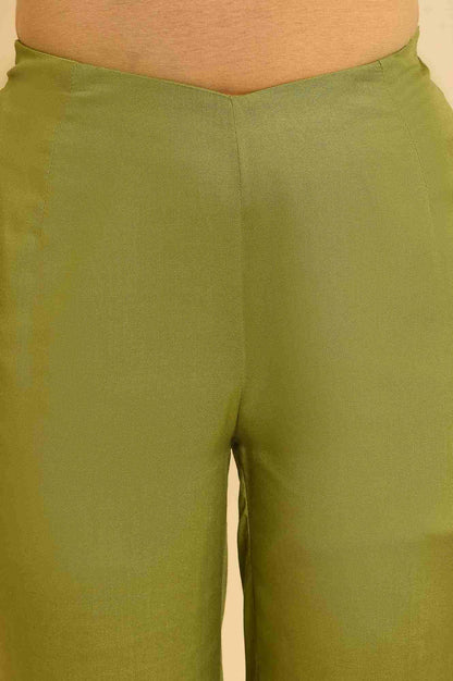 Green Floral Printed kurta Set - wforwoman