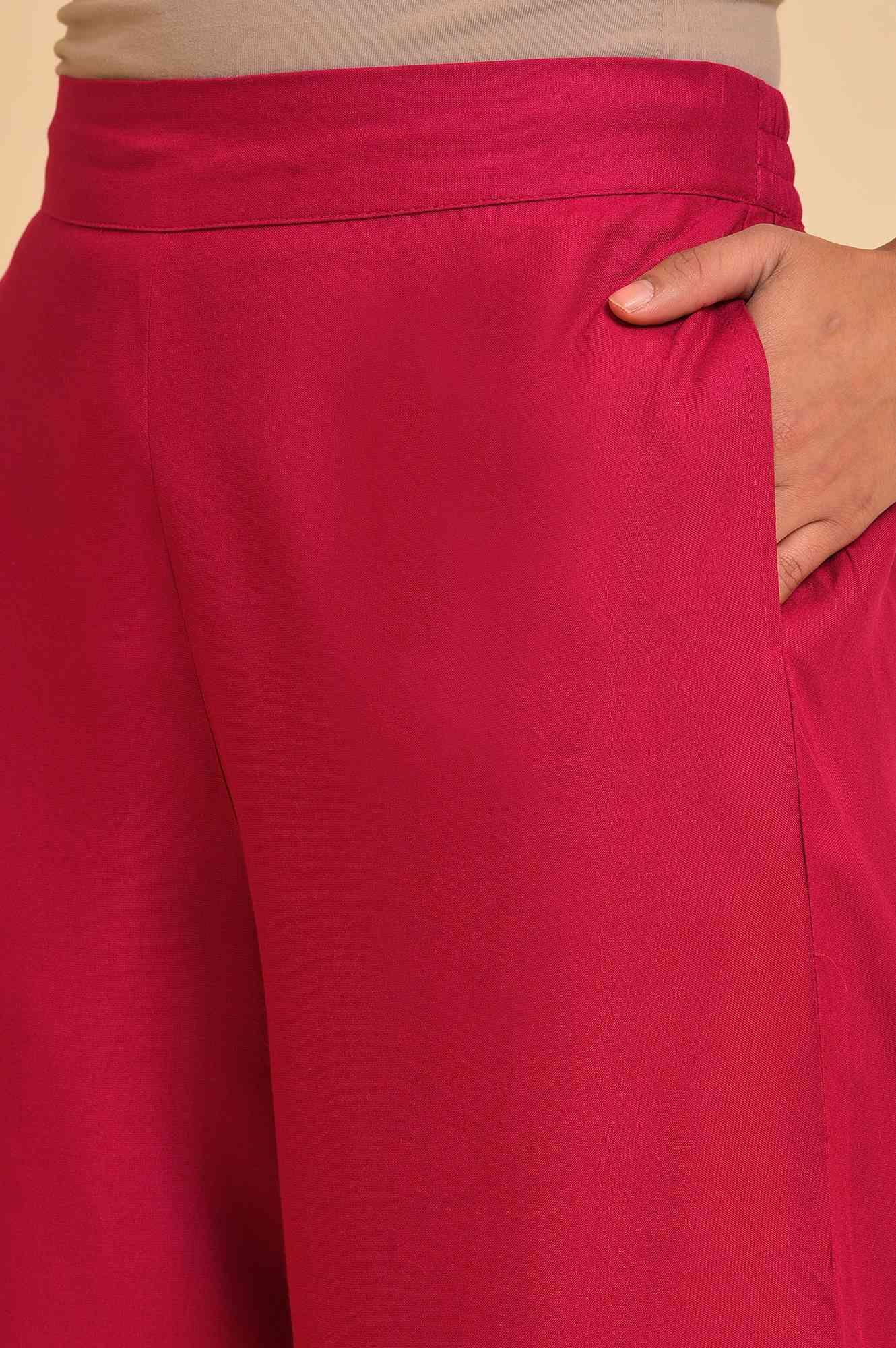 Green Embroidered kurta, Parallel Pants &amp; Dupatta Set - wforwoman