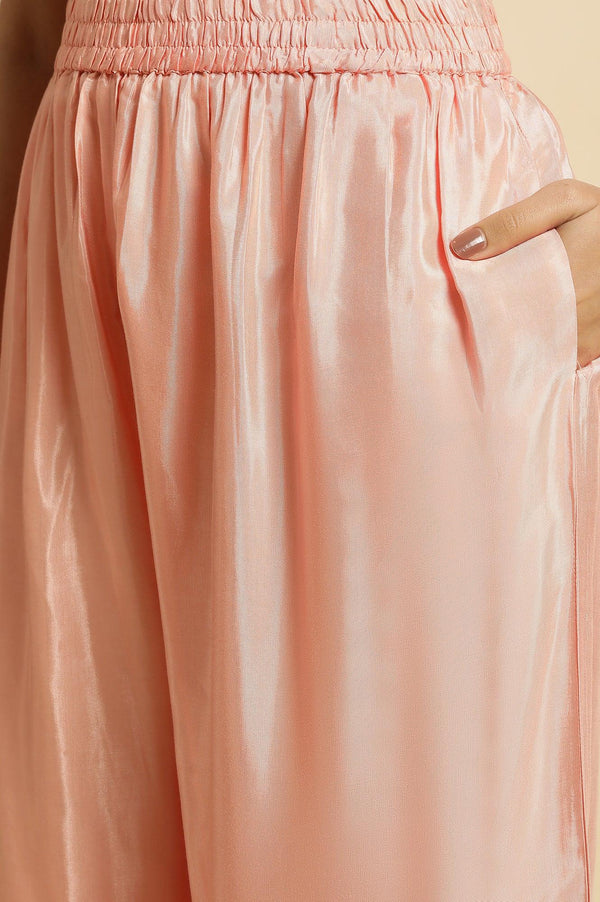 Pink Embroidered Plus Size kurta Set
