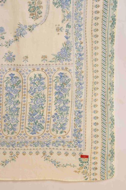 Blue Embellished kurta, Pants &amp; Dupatta Set - wforwoman