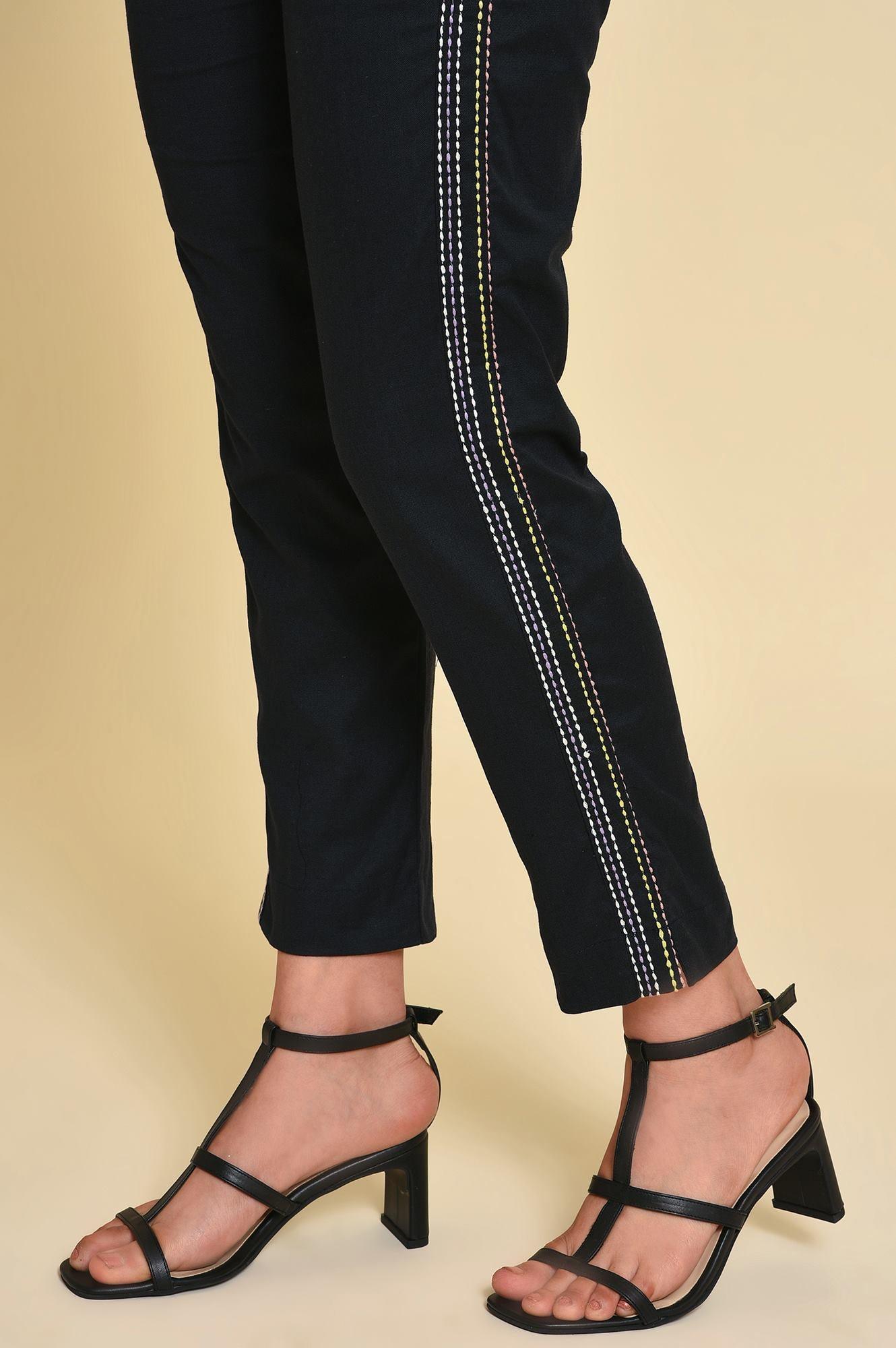 Black Mock Vest kurta Set - wforwoman