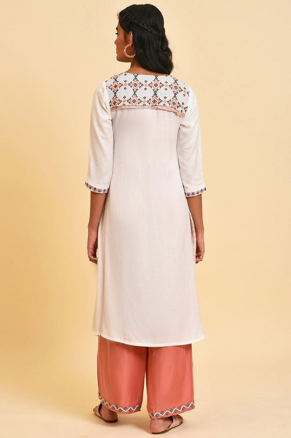 Ecru Printed Summer kurta Set