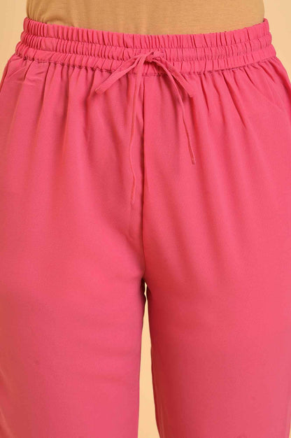 Green A-Line kurta, Slim Pants &amp; Dupatta Set - wforwoman