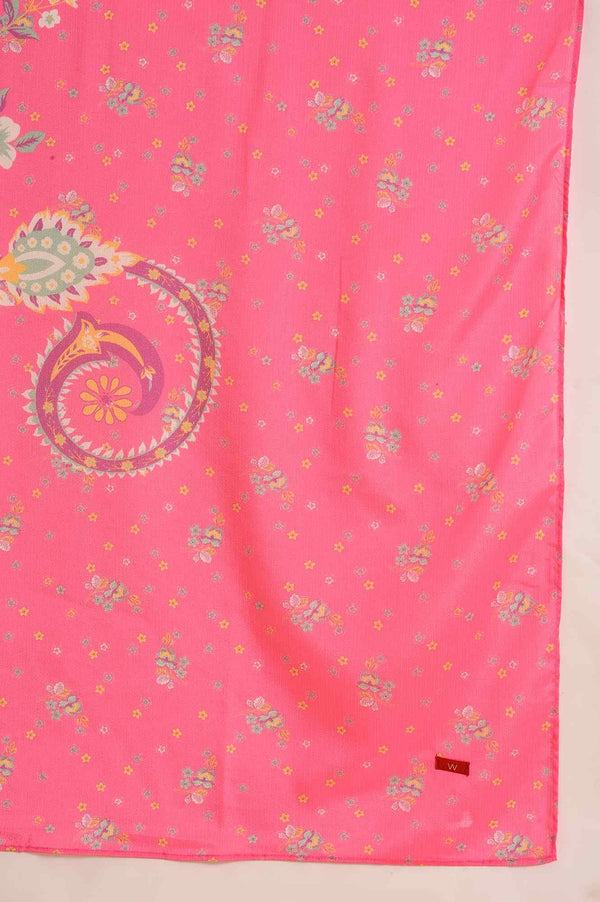 Green A-Line kurta, Slim Pants & Dupatta Set