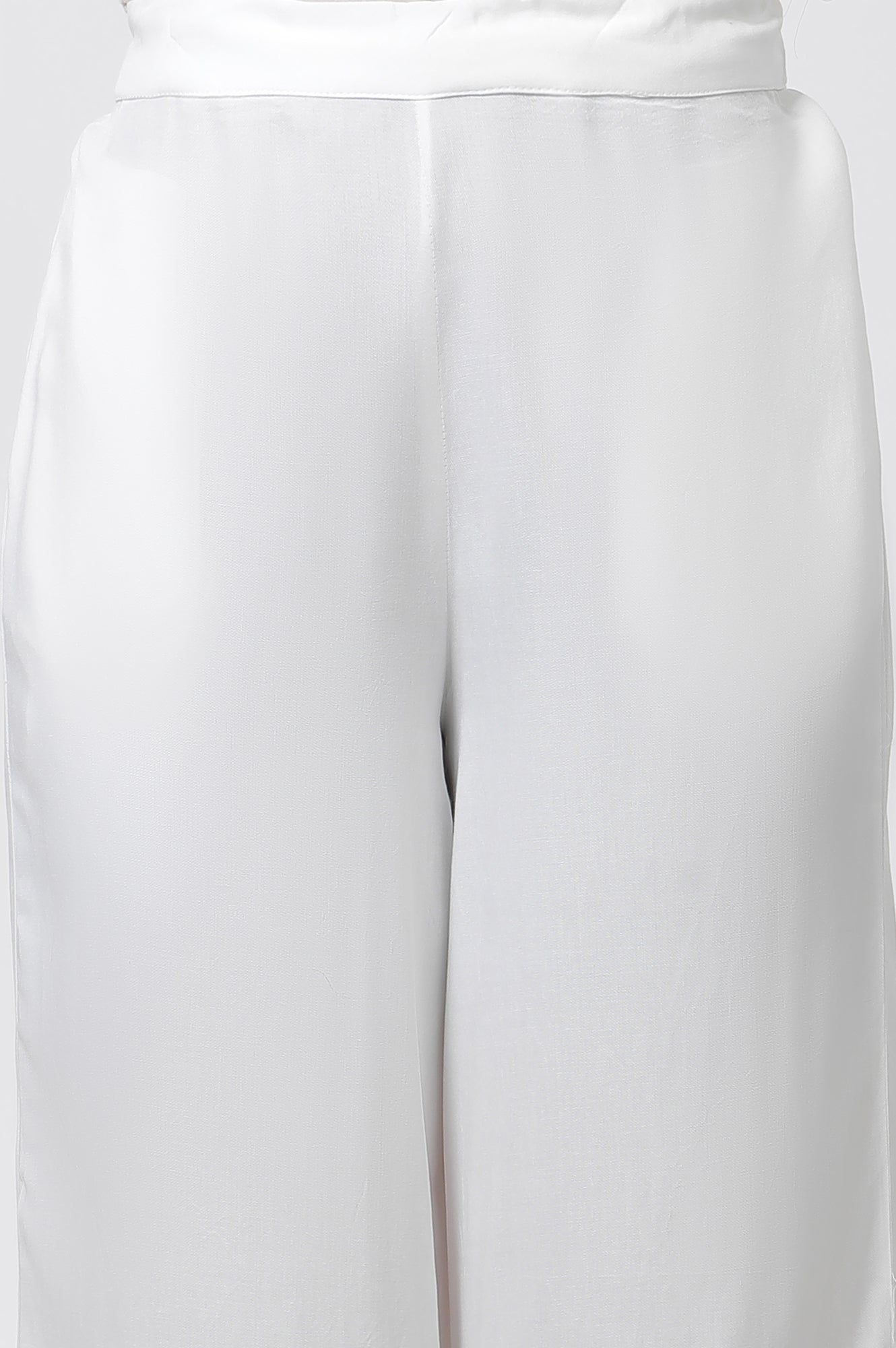 Pink Floral Printed A-Line Kurta, Pants And Kota Dupatta Set