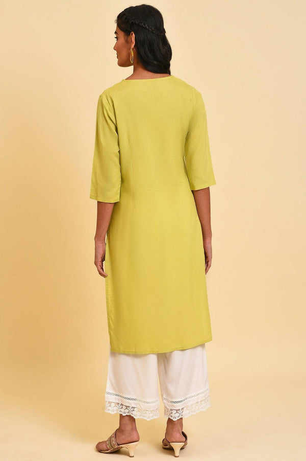 Green Embroidered Summer kurta Set