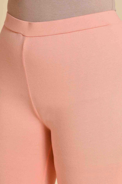 Peach Glitter Printed kurta Set - wforwoman