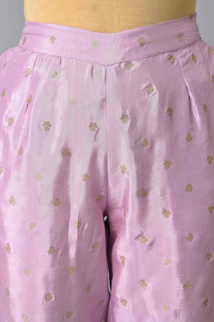 Light Purple Embroidered kurta Set - wforwoman