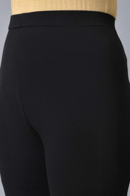 Plus Size Black Asymmetric Mock Layer Festive kurta - wforwoman