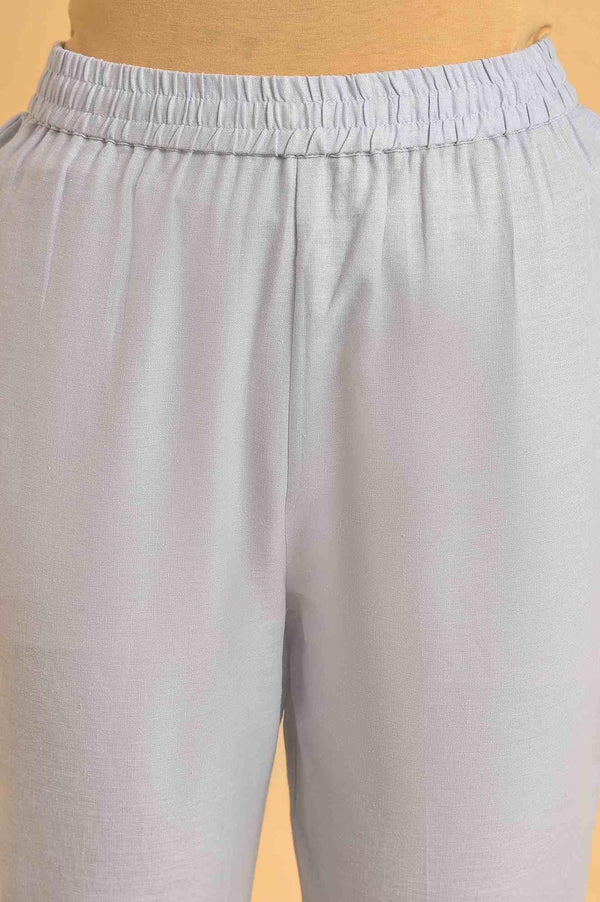 Light Blue Printed Kota kurta Set