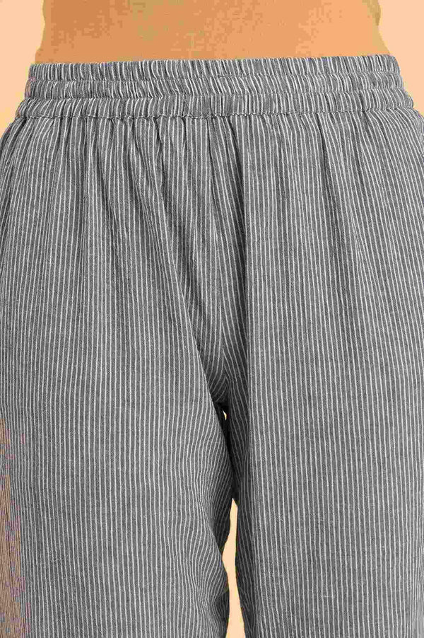 Blue Embroidered kurta & Pants Co-Ord Set