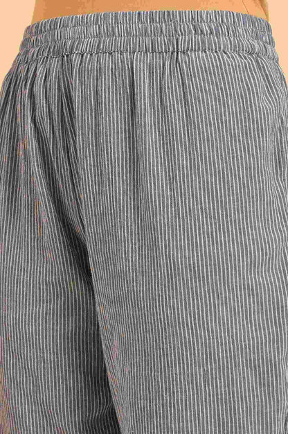 Blue Embroidered kurta &amp; Pants Co-Ord Set - wforwoman