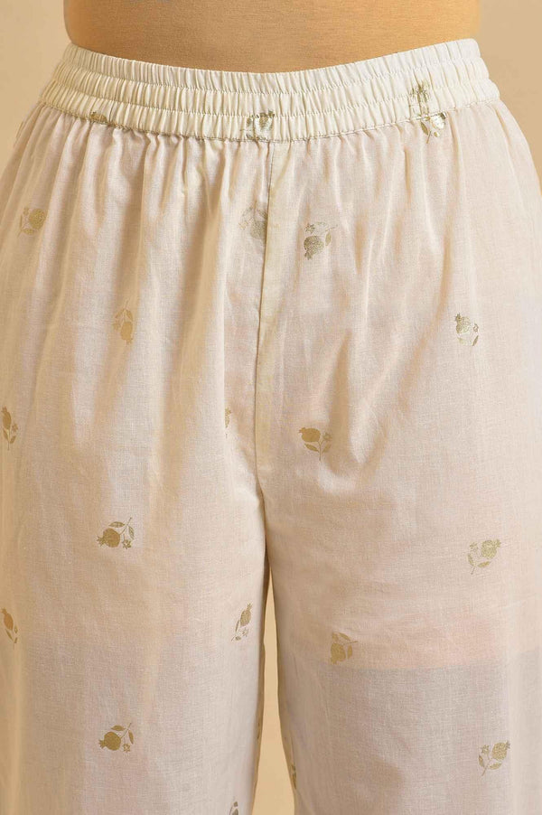 Ecru Anaar Print kurta Set With Inner