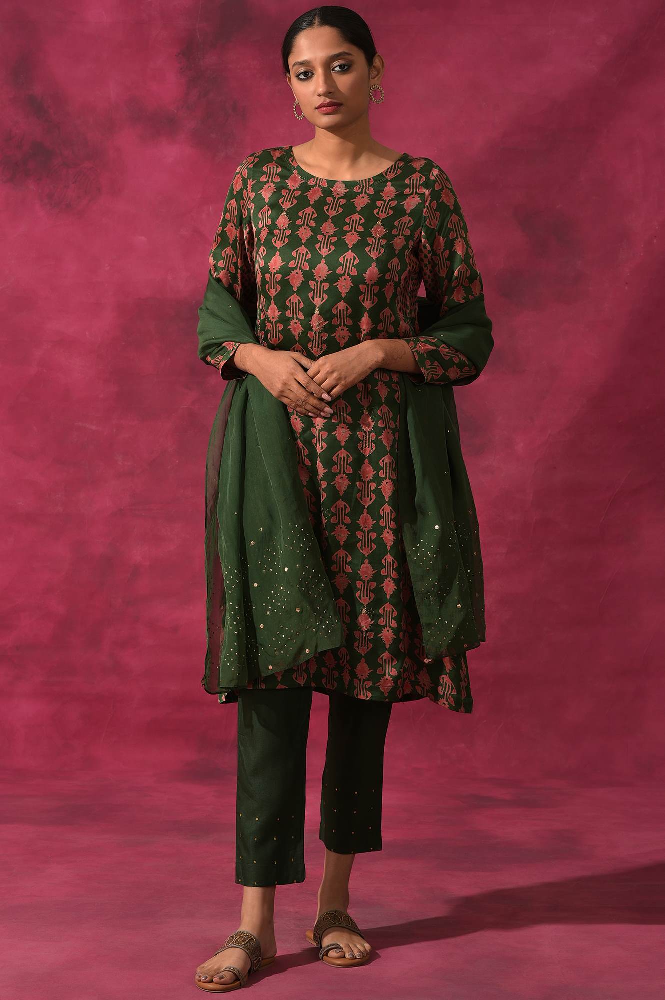 Jungle Green Slim Pants