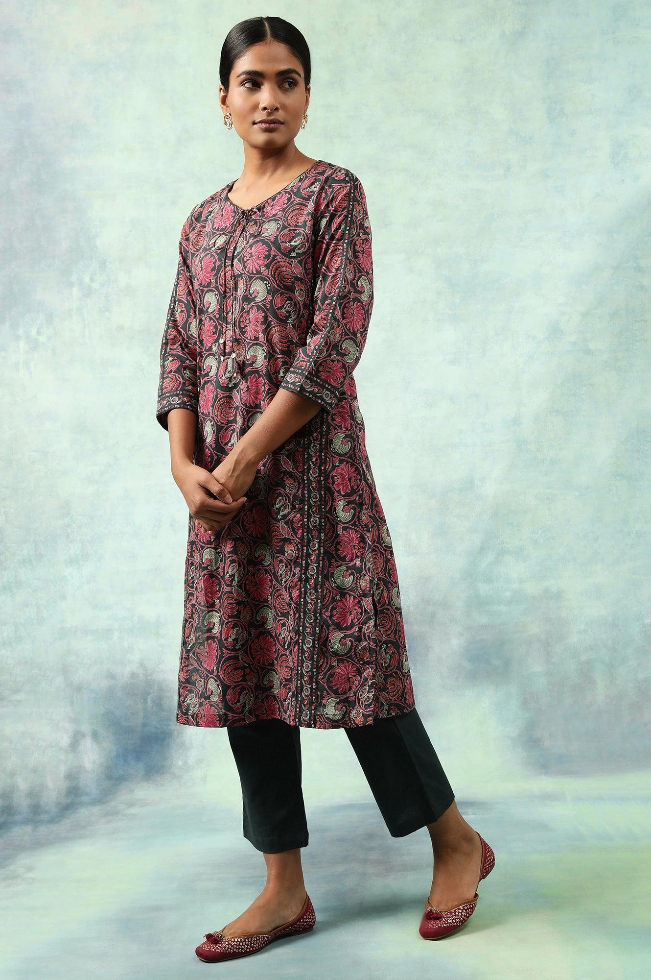 Sea Moss Straight Pants In Cotton Flax - wforwoman