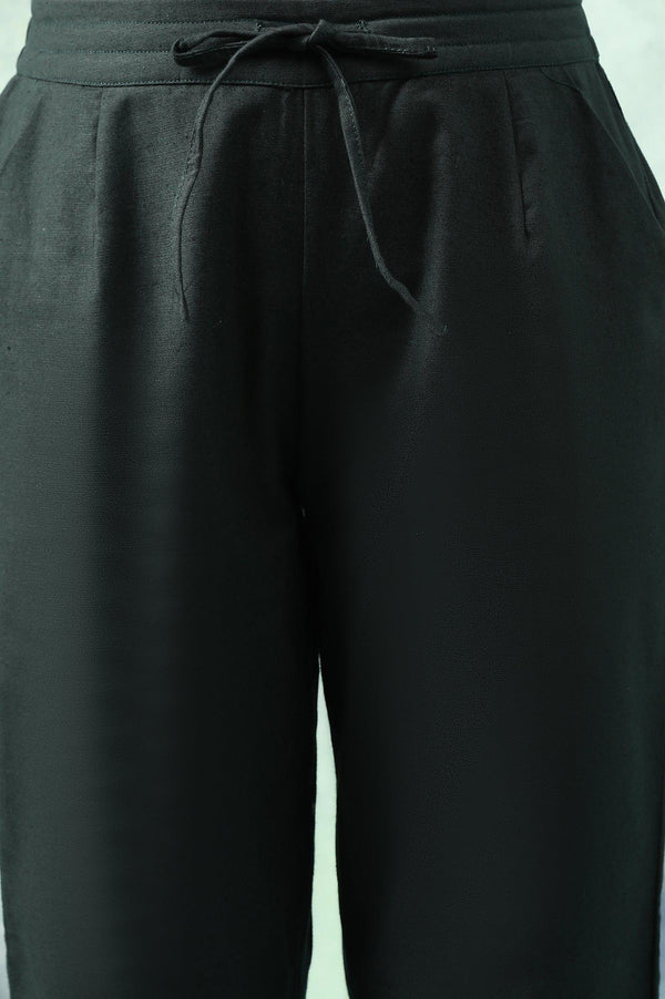 Sea Moss Straight Pants In Cotton Flax