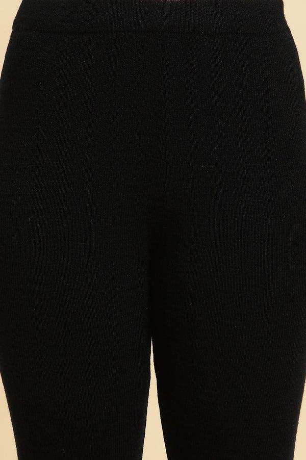 Deep Navy Acrylic Winter Tights