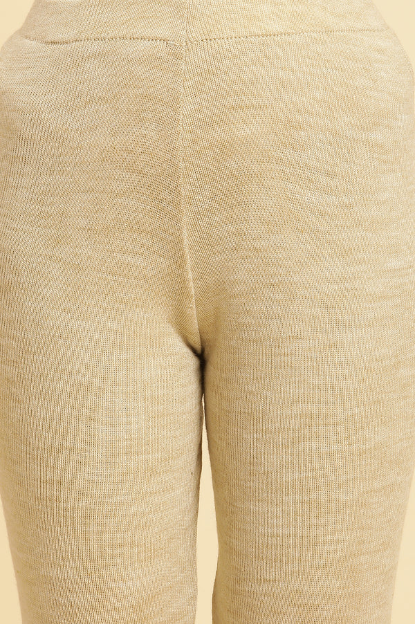 Black Embroidered Winter Kurta And Tights Set