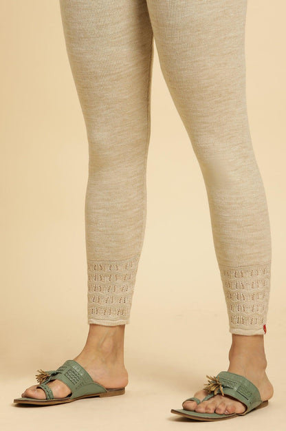 Emerald Green Embroidered Winter Kurta And Tights Set - wforwoman