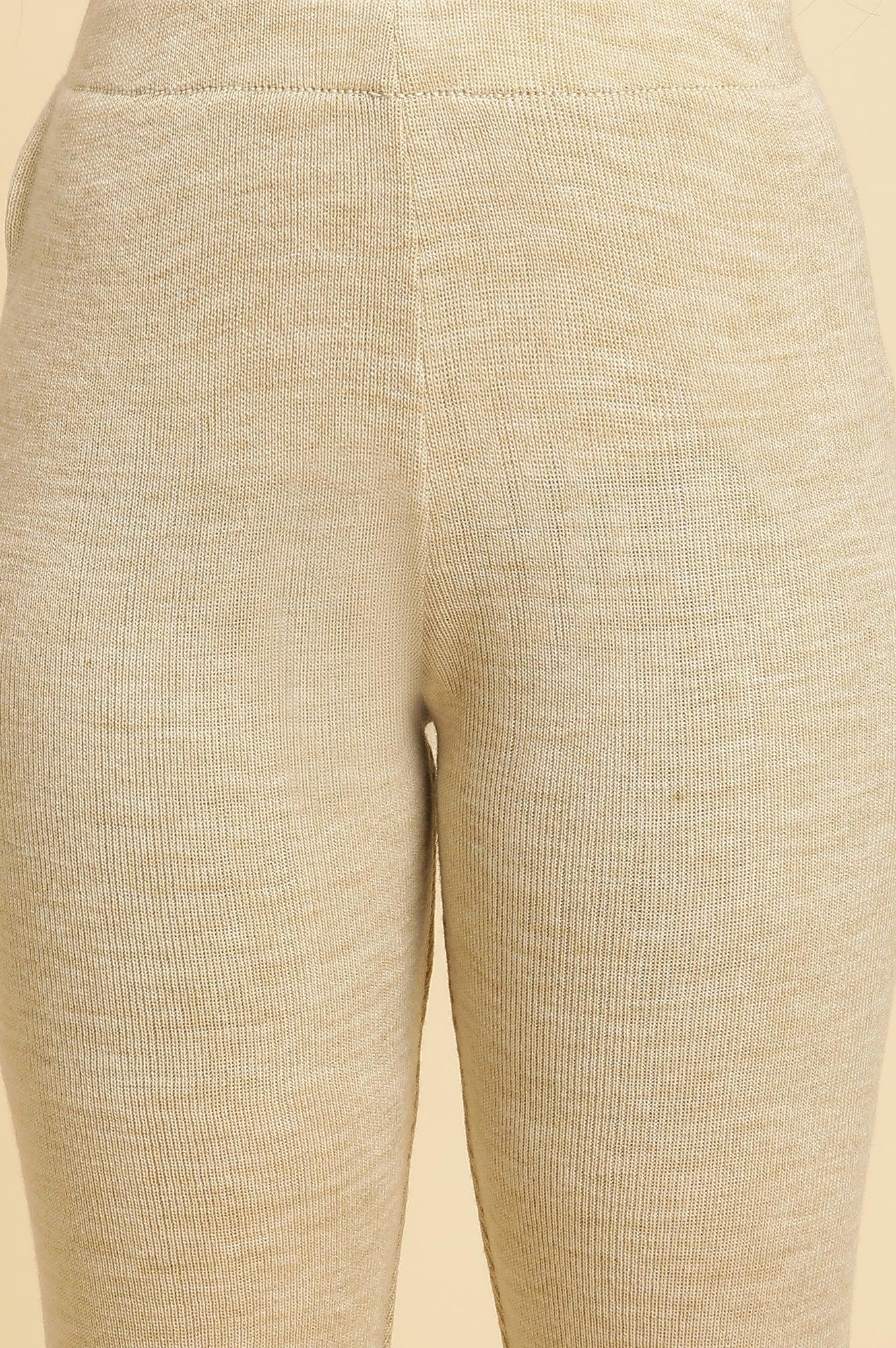 Emerald Green Embroidered Winter Kurta And Tights Set - wforwoman