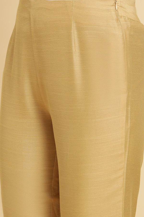 Golden Solid Slim Pants