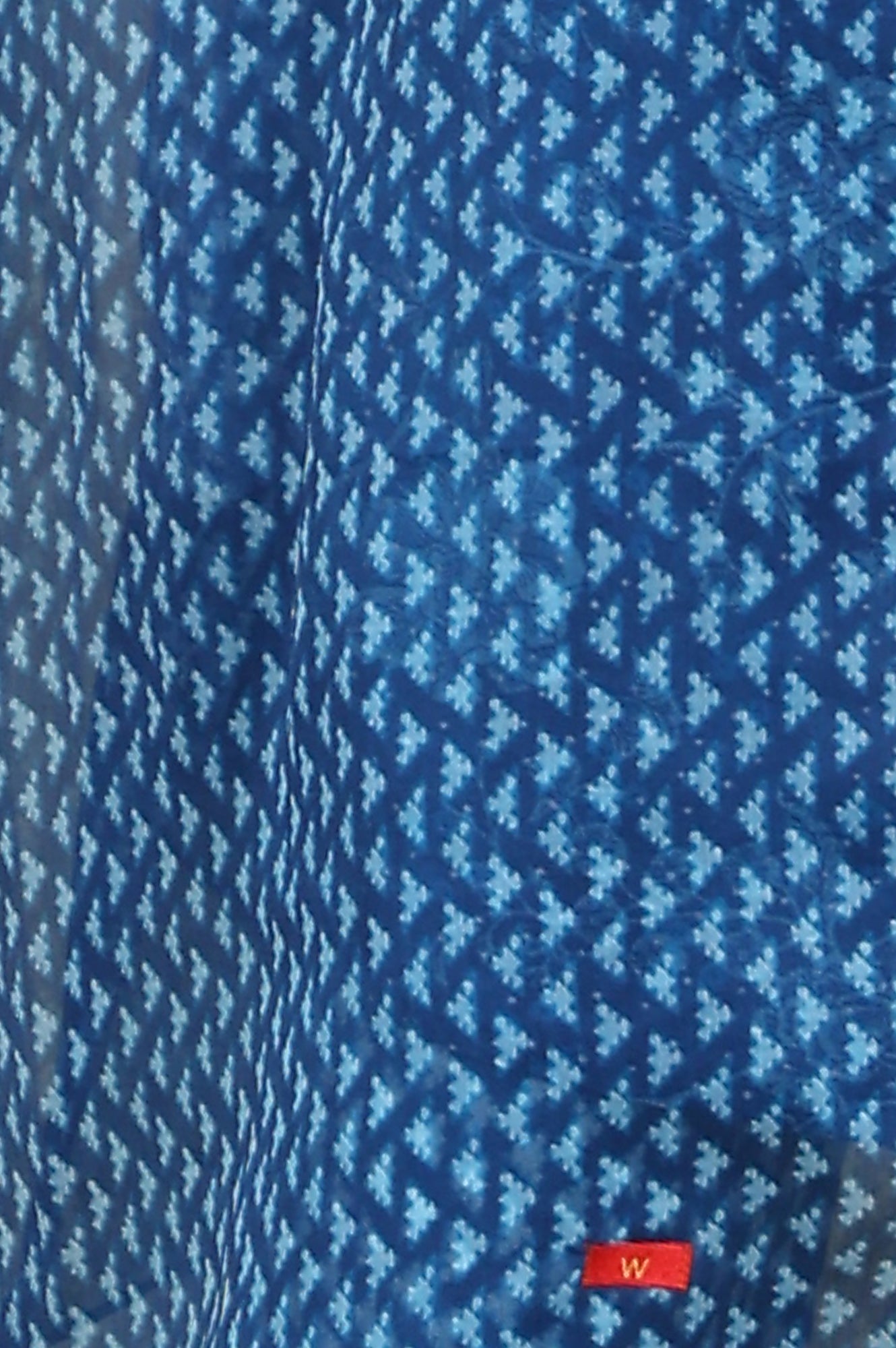 Ink Blue V-Neck Rayon Flax Straight Kurta, Printed Straight Pants Set With Dupatta