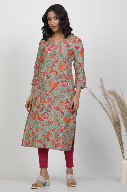 Hot Pink Solid Mid-Rise Tights