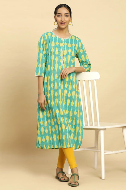 Marigold Yellow Knitted Tights - wforwoman