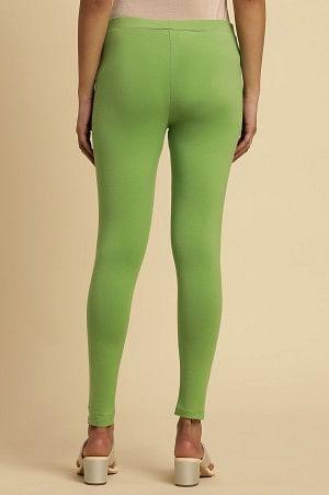 Pear Green Knitted Tights - wforwoman