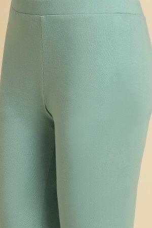 Light Blue Pink Knitted Tights