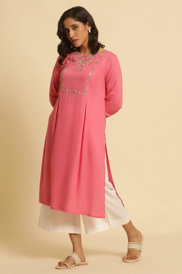 White Cotton Flax Straight Pants