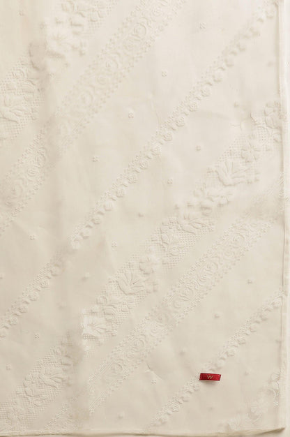 White Brasso Floral Printed Dupatta - wforwoman