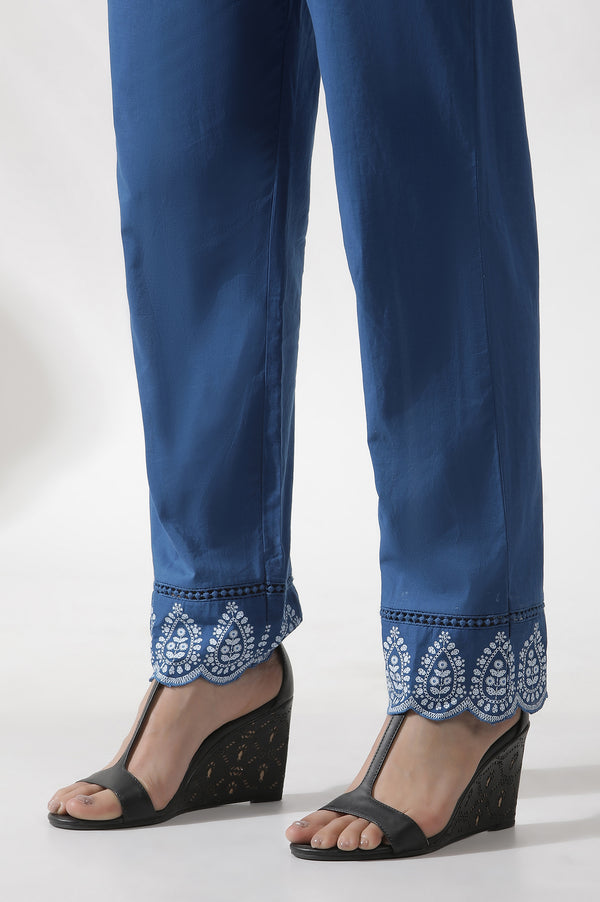Blue Floral Printed Kurta and Pants Set