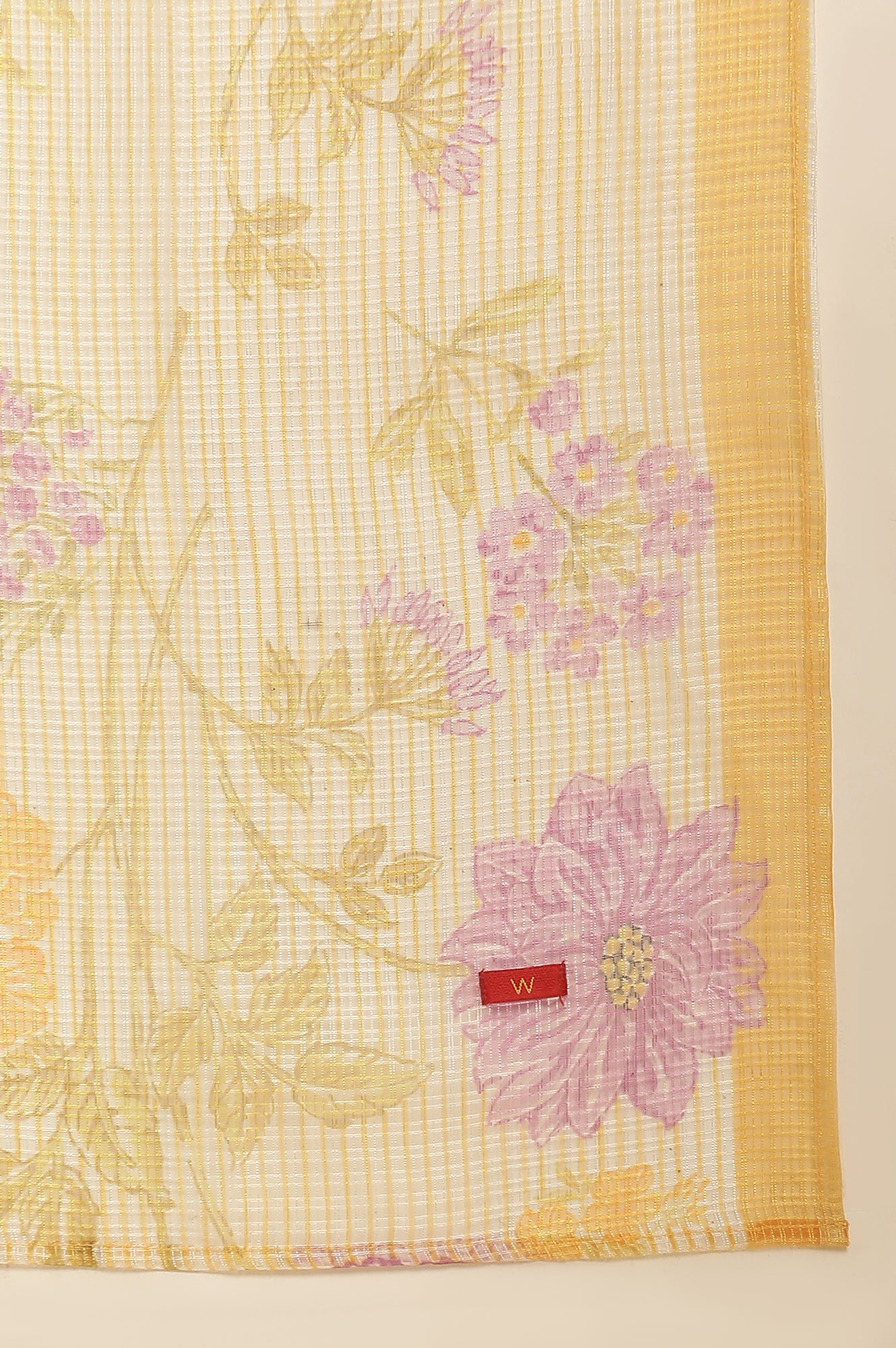 Multi-Coloured Floral Printed Kurta, Pants And Dupatta Set